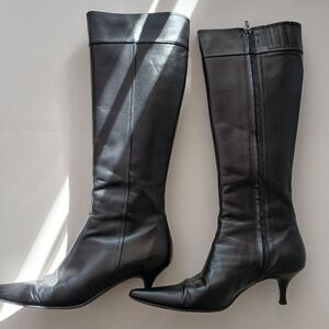 Banana Republic Black Leather Boots Size 7M